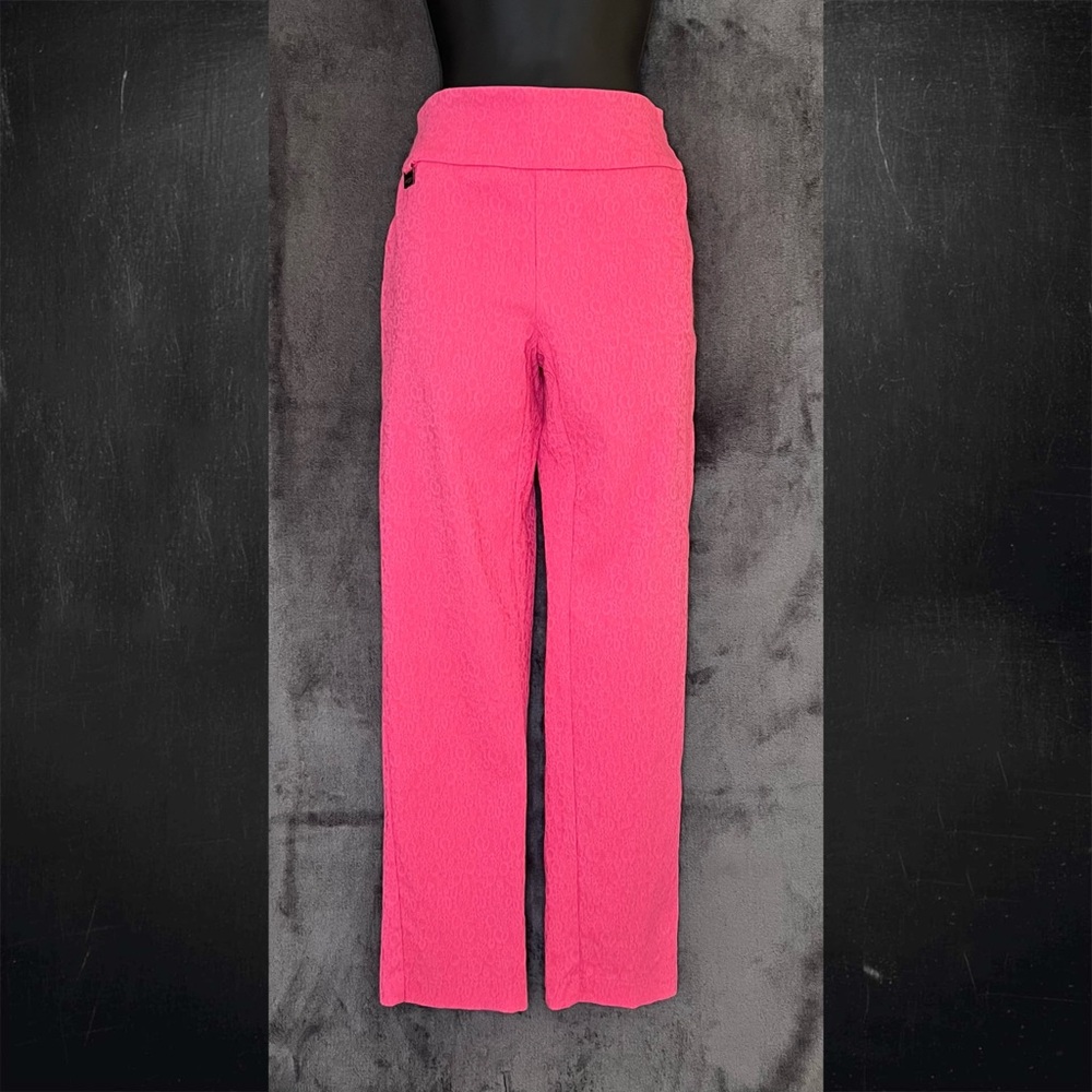 Lisette-L Montréal Women’s Bright Pink Pull-On Tummy Control Pants 27”